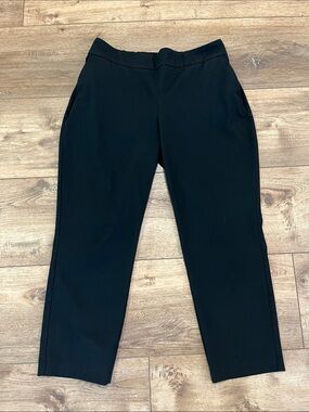Hilary Radley Black Cropped Pull-On Ankle Pants